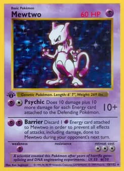 Mewtwo — Base Set — Rare
