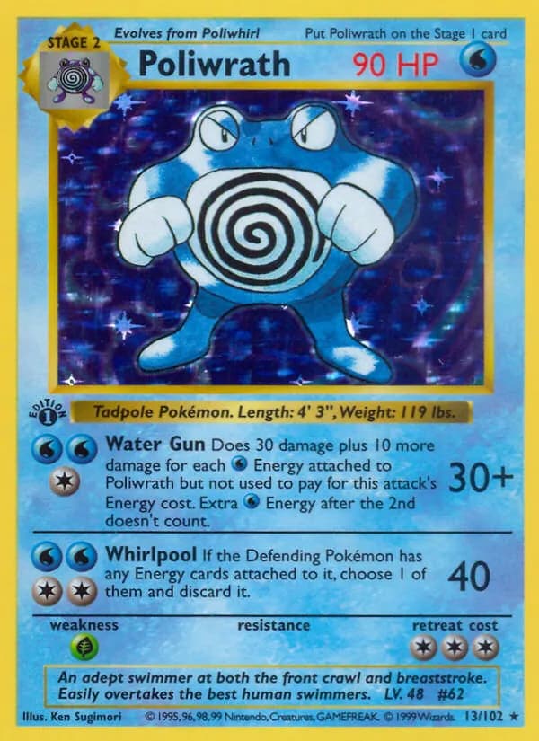 Poliwrath — Base Set, Rare