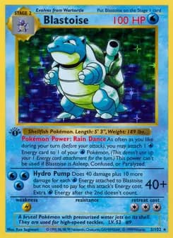 Blastoise — Base Set — Rare