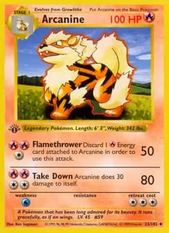 Arcanine — Base Set — Uncommon