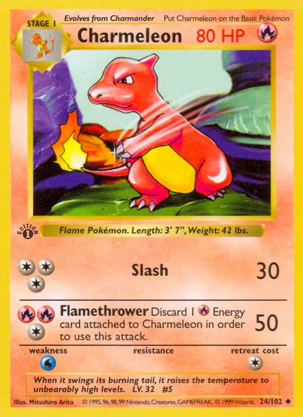 Charmeleon — Base Set, Uncommon