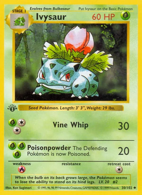 Ivysaur — Base Set, Uncommon