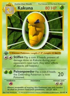 Kakuna — Base Set — Uncommon