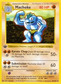 Machoke — Base Set — Uncommon