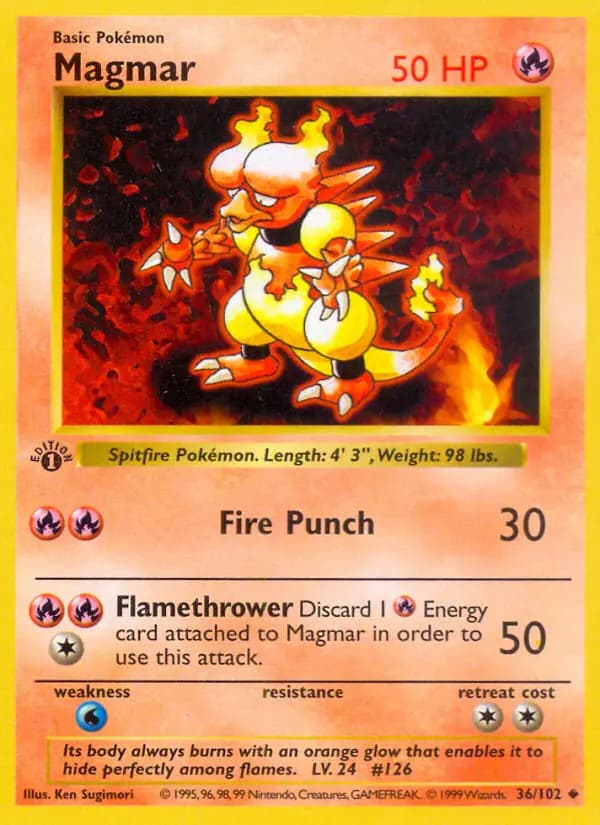Magmar — Base Set, Uncommon