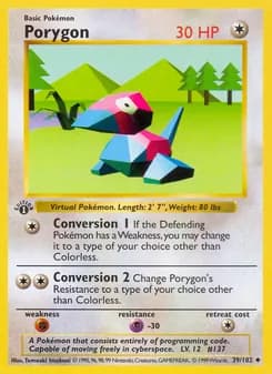Porygon — Base Set — Uncommon