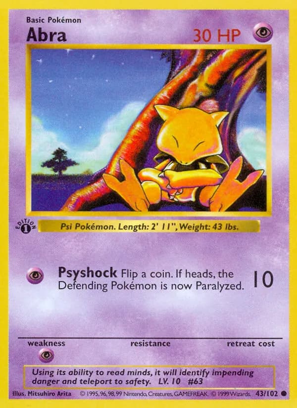 Abra — Base Set, Common