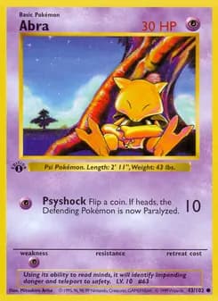 Abra — Base Set — Common