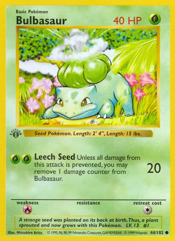 Bulbasaur — Base Set, Common