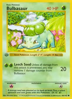 Bulbasaur — Base Set — Common