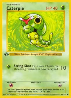 Caterpie — Base Set — Common