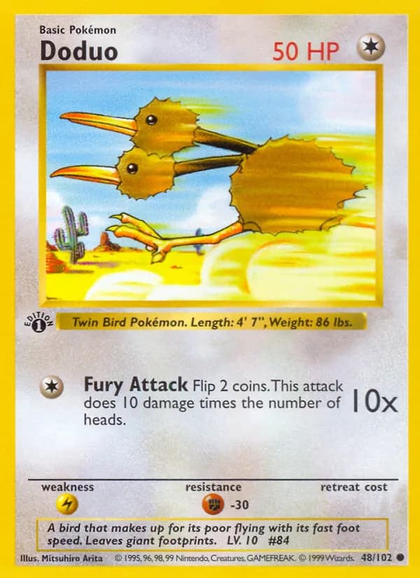 Doduo — Base Set, Common