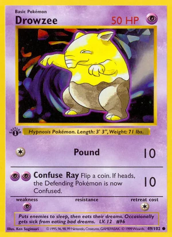 Drowzee — Base Set, Common