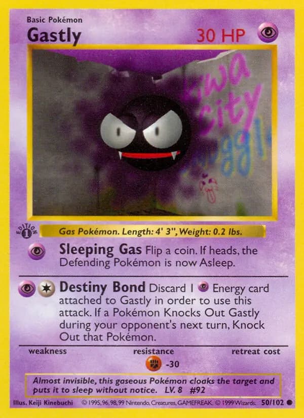 Gastly — Base Set, Common
