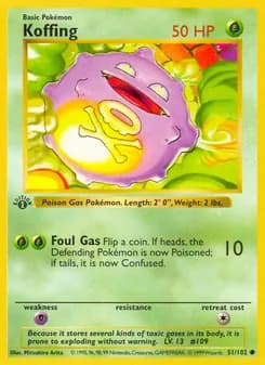 Koffing — Base Set — Common