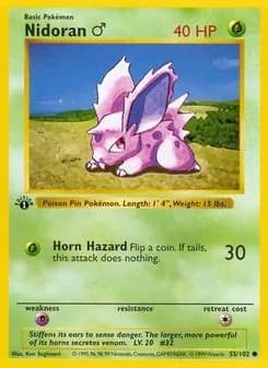 Nidoran♂ — Base Set — Common