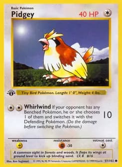 Pidgey — Base Set — Common