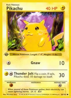 Pikachu — Base Set — Common