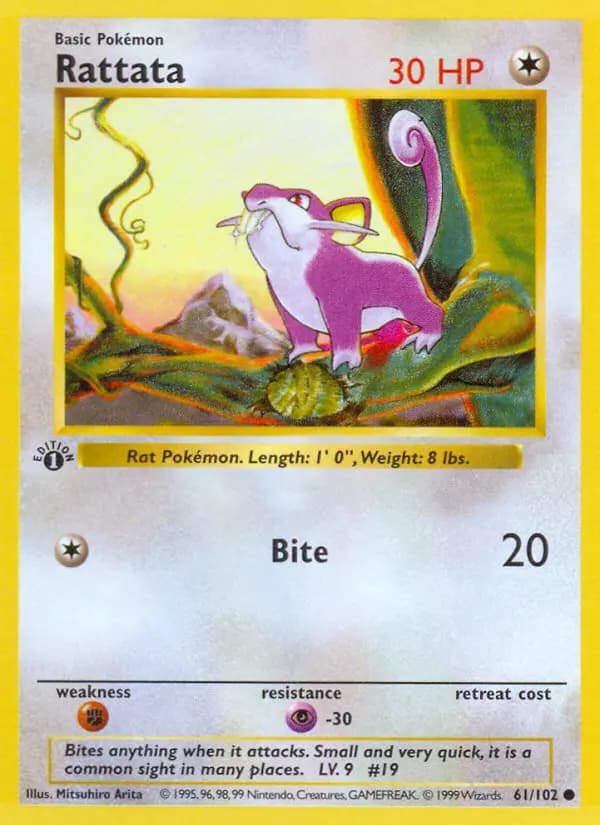 Rattata — Base Set, Common
