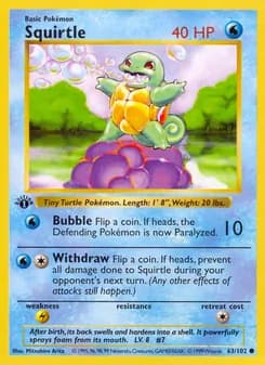 Squirtle — Base Set — Common