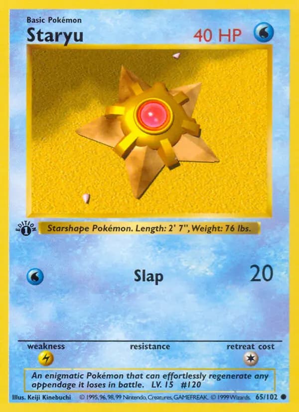 Staryu — Base Set, Common