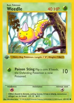 Weedle — Base Set — Common