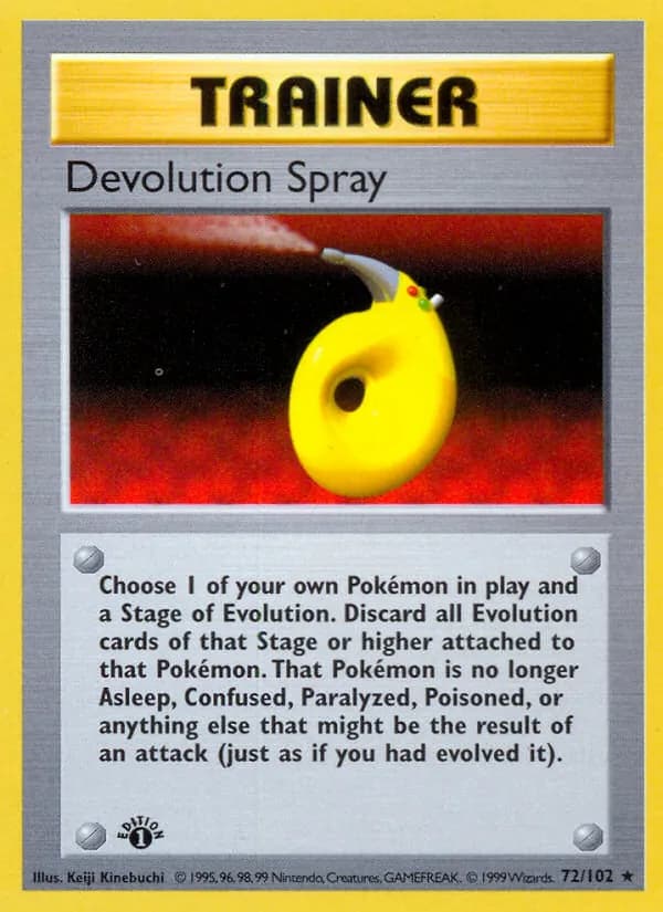 Devolution Spray — Base Set, Rare