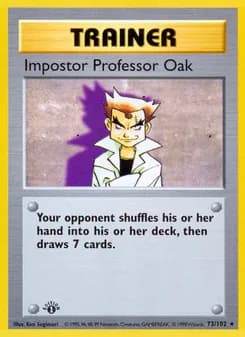 Impostor Professor Oak — Base Set — Rare