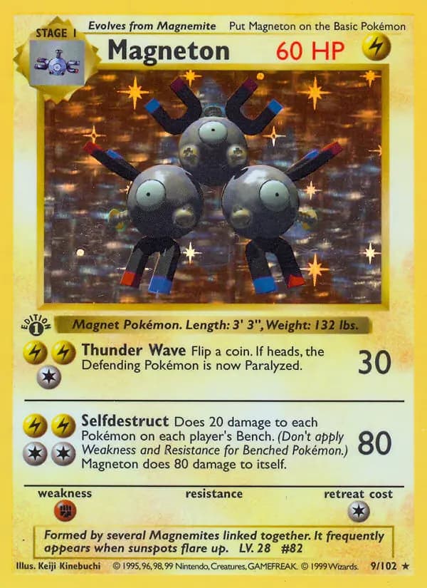 Magneton — Base Set, Rare