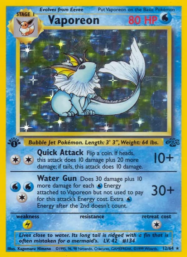 Vaporeon — Jungle, Rare