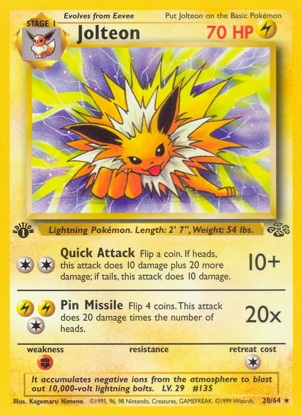 Jolteon — Jungle, Rare