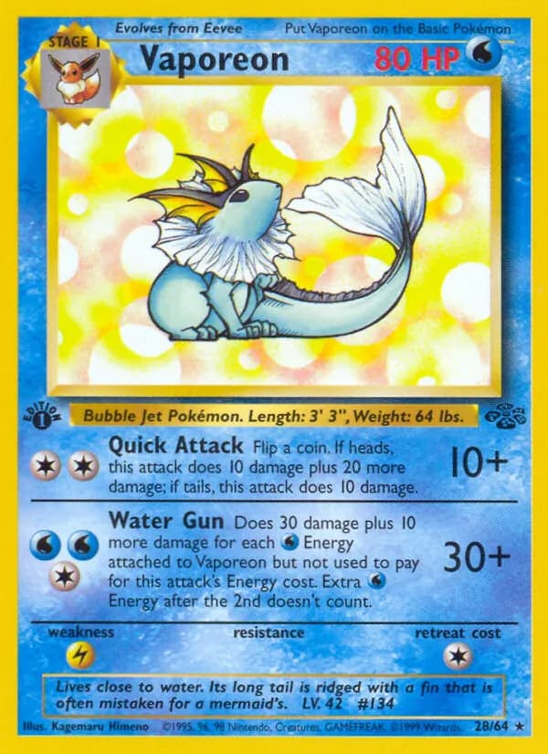 Vaporeon — Jungle, Rare