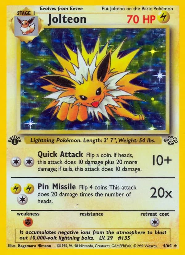 Jolteon — Jungle, Rare