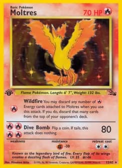 Moltres — Fossil — Rare