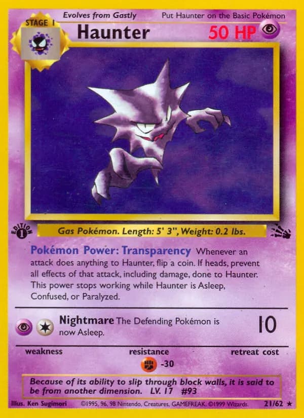 Haunter — Fossil, Rare
