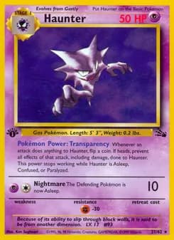 Haunter — Fossil — Rare