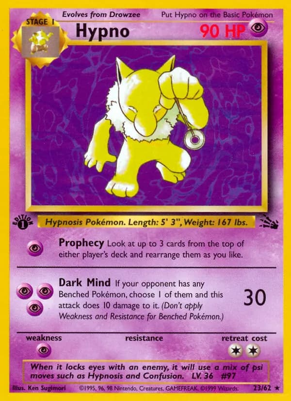 Hypno — Fossil, Rare