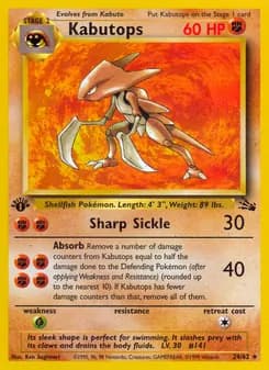 Kabutops — Fossil — Rare