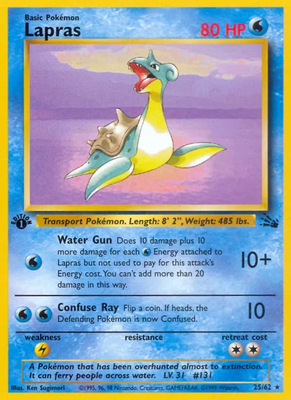 Lapras — Fossil, Rare