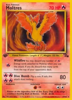 Moltres — Fossil — Rare