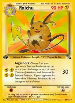 Raichu — Fossil — Rare