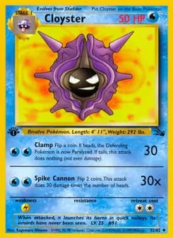 Cloyster — Fossil — Uncommon