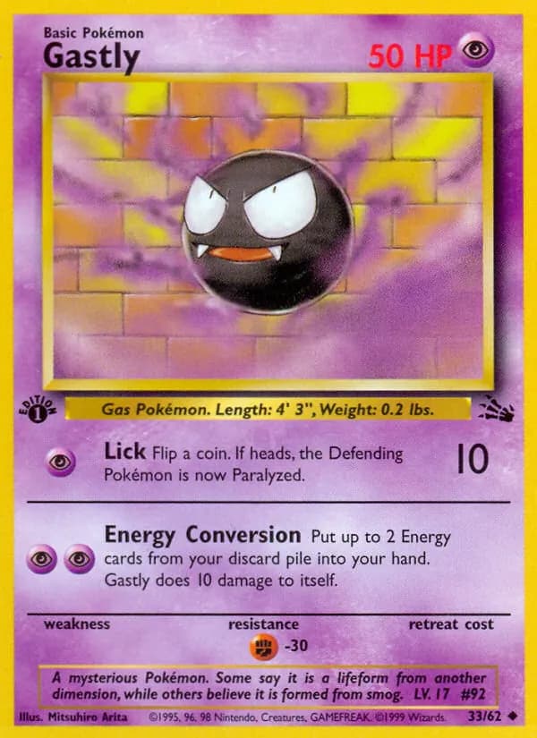 Gastly — Fossil, Uncommon
