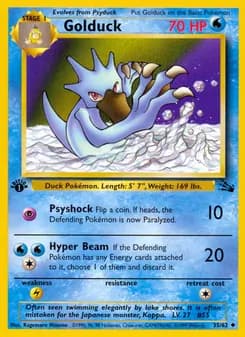 Golduck — Fossil — Uncommon
