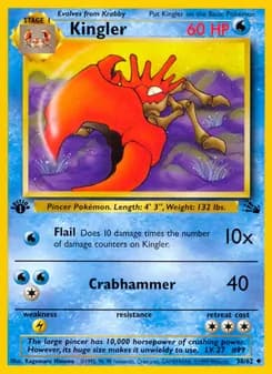 Kingler — Fossil — Uncommon