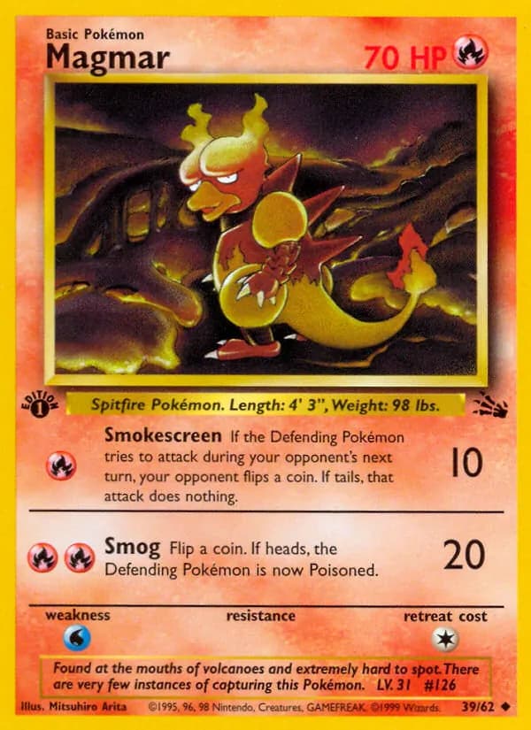 Magmar — Fossil, Uncommon