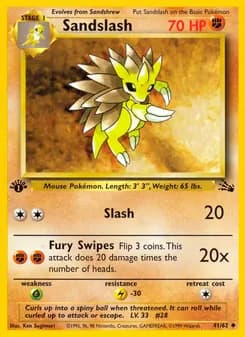 Sandslash — Fossil — Uncommon