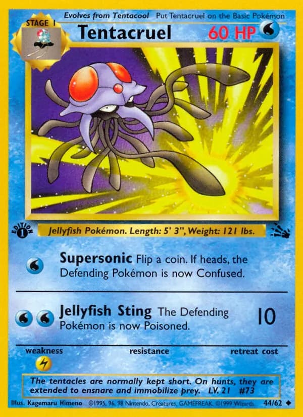 Tentacruel — Fossil, Uncommon