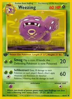 Weezing — Fossil — Uncommon