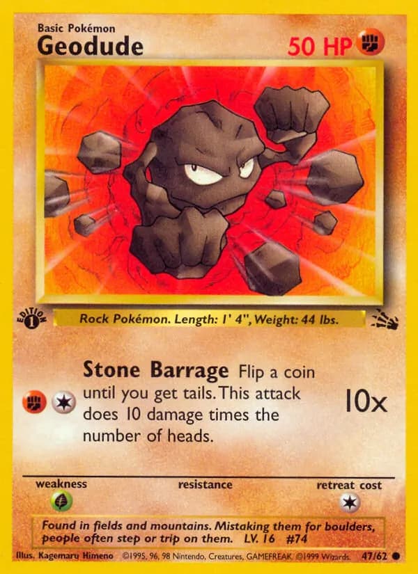 Geodude — Fossil, Common